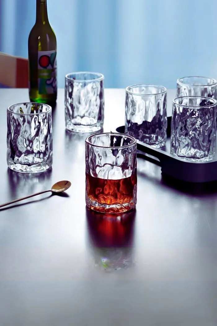 Verres à whisky premium 260ml – Une texture raffinée pour une prise en main agréable