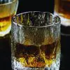 Verres à whisky japonais en cristal - Duo raffiné avec texture traditionnelle