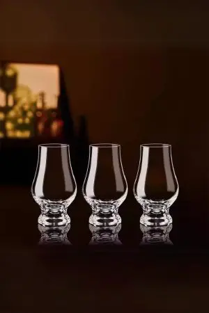 Set de 3 verres Glencairn en cristal - Idéal pour la dégustation de whisky