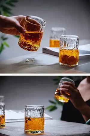 Verres à whisky japonais en cristal 260ml - Parfaits pour sublimer chaque dégustation