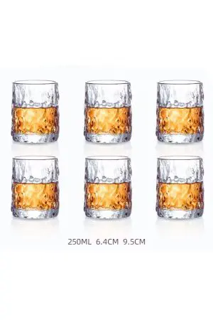 Verres à whisky en cristal sculpté - Élégance et raffinement pour connaisseurs