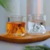 Verre à whisky design montagne gris 180ml - Élégance et inspiration naturelle