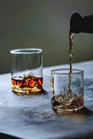Verre à whisky japonais avec motif montagne 300ml - Une immersion visuelle unique
