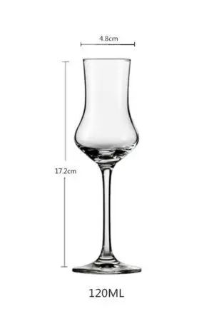 Verre tulipe dégustation 120 ml - Parfait pour le whisky, cognac et autres spiritueux