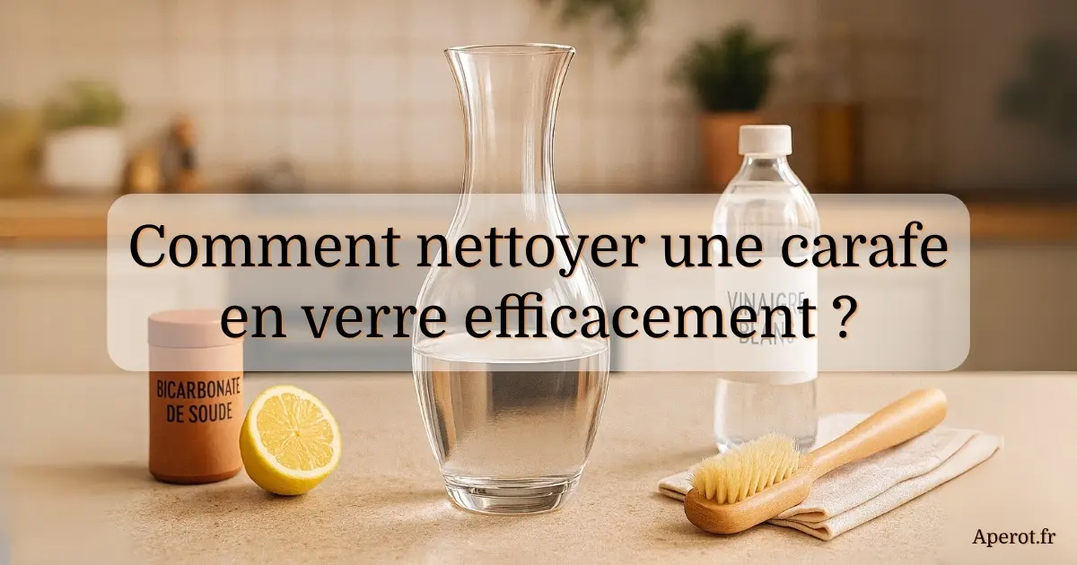 Comment nettoyer une carafe en verre