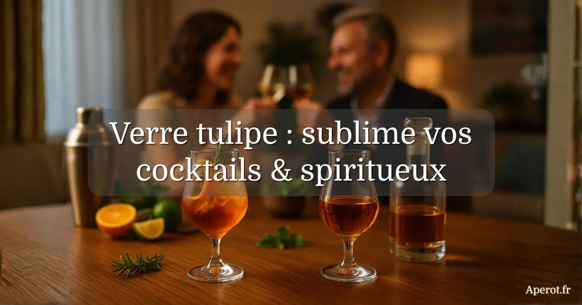 Groupe d’amis trinquant avec des verres tulipes remplis de cocktails lors d’un apéritif convivial à la maison