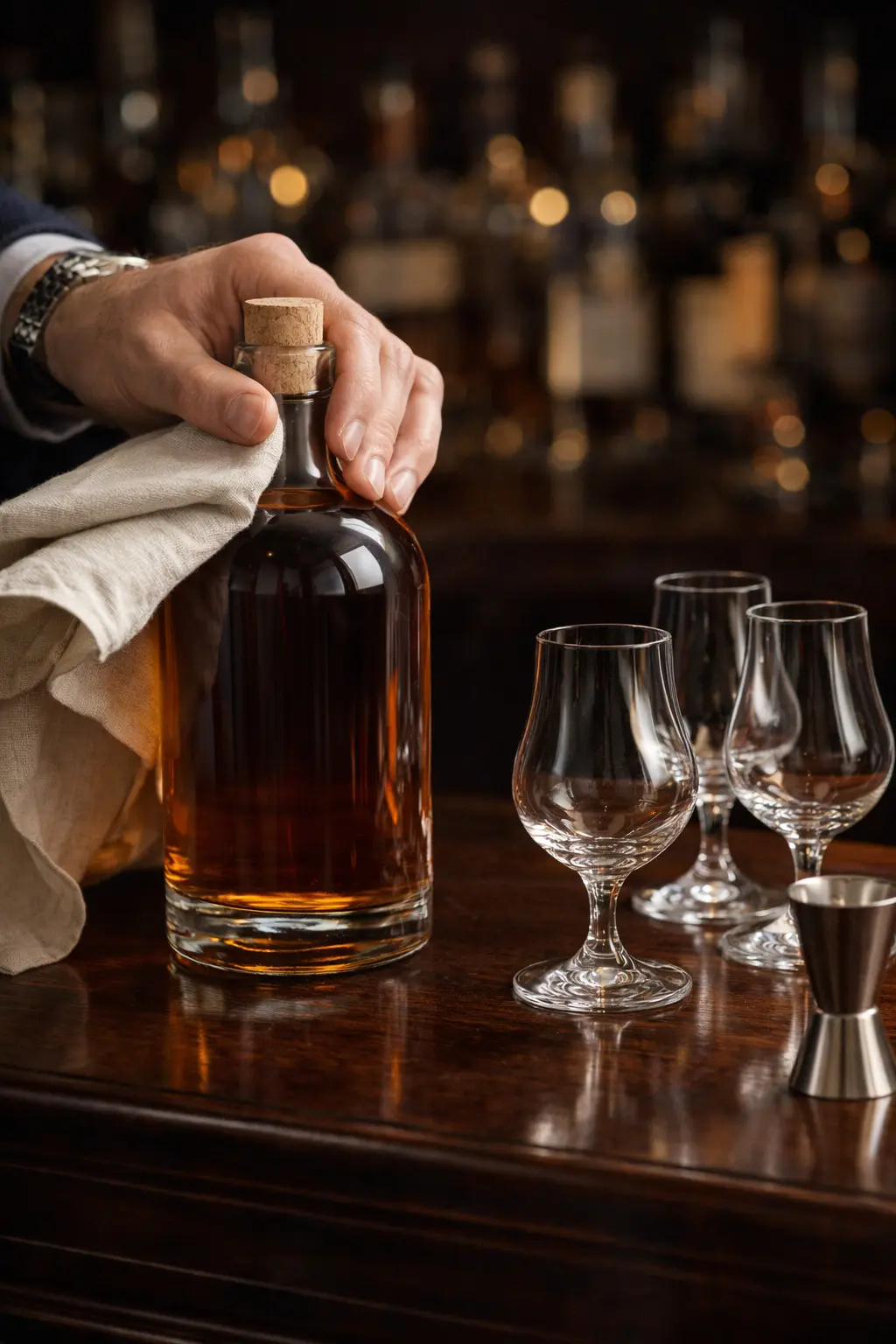 Comparaison entre une dégustation de rhum vieux pur avec un glaçon sphérique à gauche et un cocktail rafraîchissant au rhum blanc avec citron vert à droite.