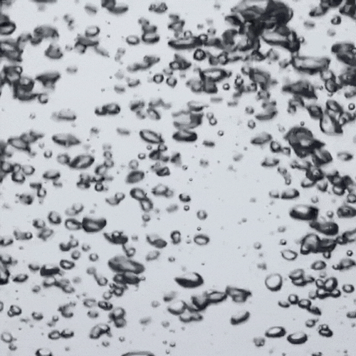 bulles d’eau gazeuse montant dans un liquide transparent